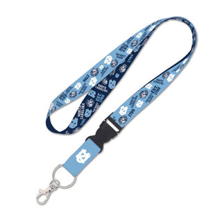 North Carolina Tar Heels SCATTERPRINT Lanyard w/detachable buckle 1"