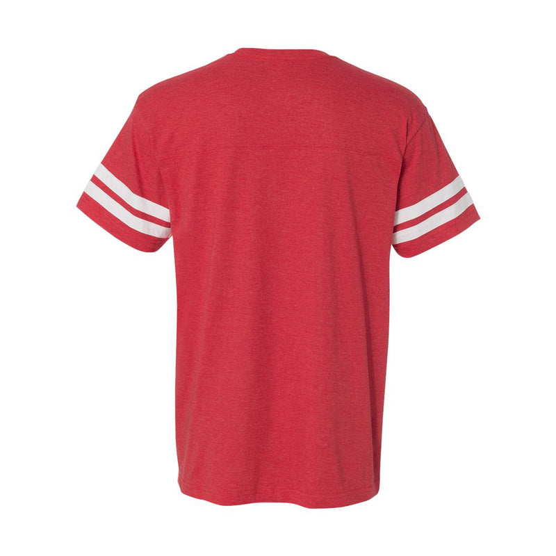 All WI Do is Win Adult Football Jersey Tee - Vintage Red/White