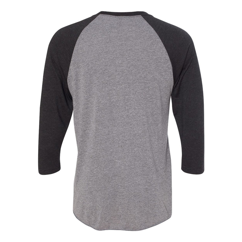 Iowa Block I 3/4 Sleeve Raglan T-Shirt - Prem Htr / Vtg Black