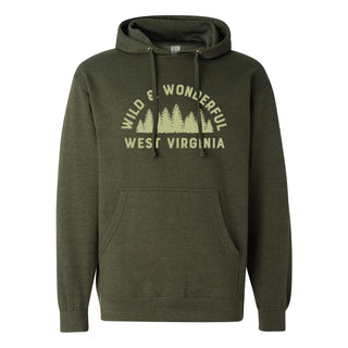 Wild & Wonderful WV Midweight Hoodie - Army Heather