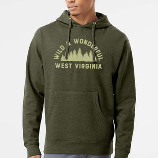 Wild & Wonderful WV Midweight Hoodie - Army Heather