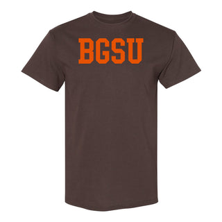 BGSU Basic Block T Shirt - Dark Chocolate