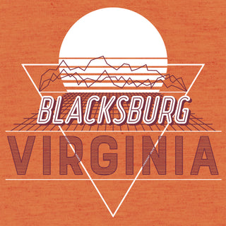 Blacksburg Vaporwave Triblend T-Shirt - Orange Triblend