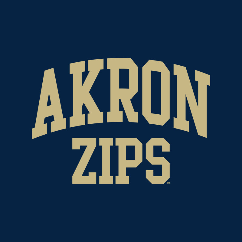 Akron Zips Arch Logo Women's T-Shirt - Navy