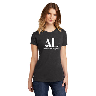 Assistance League Logo Womens Triblend T-Shirt - Vintage Black