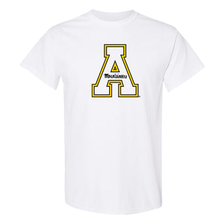 Appalachian State University Mountaineers Primary Logo Cotton T-Shirt - White