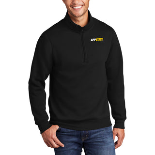 App State Primary Logo LC 1/4 Zip - Black