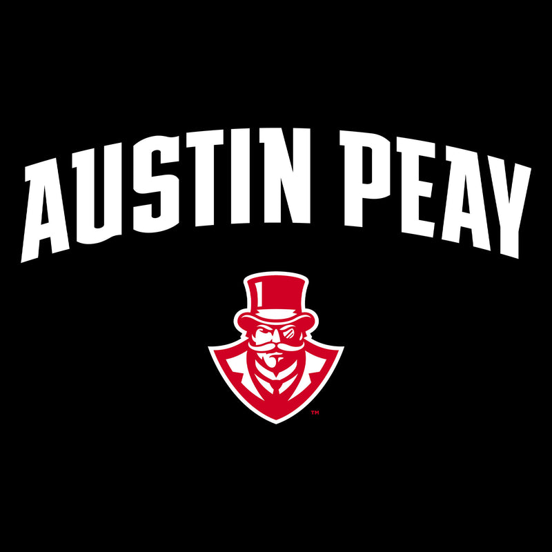 Austin Peay State University Governors Arch Logo Cotton Youth T-Shirt - Black