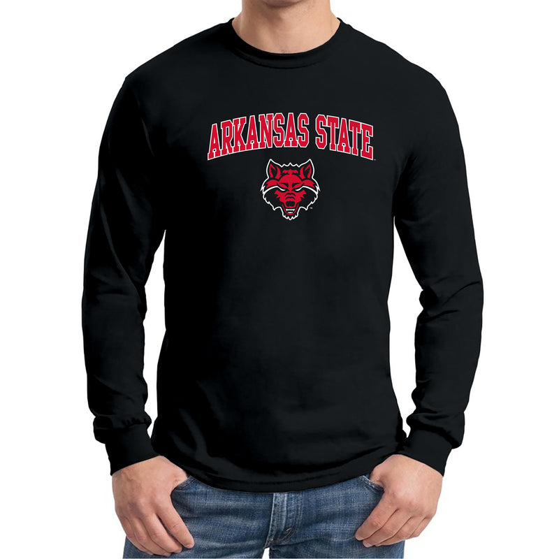 Arkansas State Arch Logo Long Sleeve - Black