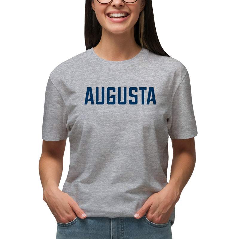 Augusta University Basic Block T-Shirt - Sport Grey