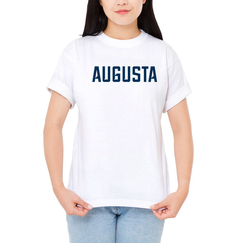 Augusta University Basic Block T-Shirt - White