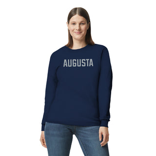 Augusta University Basic Block Long Sleeve - Navy