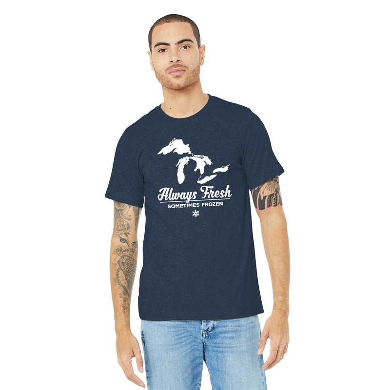 Always Fresh Sometimes Frozen T-Shirt - Heather Navy