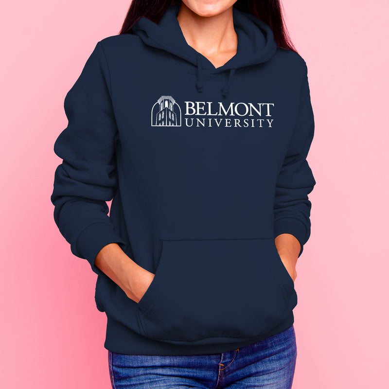 Belmont University Bruins Institutional Logo Cotton Hoodie - Navy