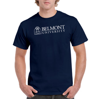 Belmont University Bruins Institutional Logo Cotton Short Sleeve T Shirt - Navy