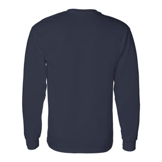 Belmont University Bruins Institutional Logo Cotton Long Sleeve T Shirt - Navy