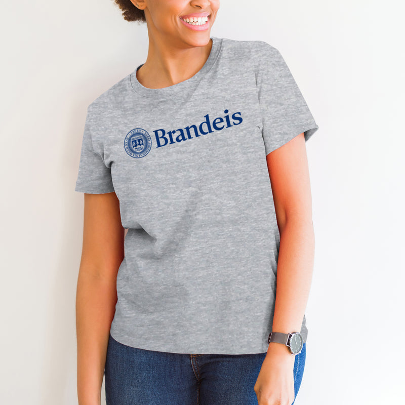 Brandeis Judges Institutional Logo T Shirt - Sport Grey