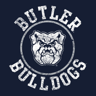 Butler University Bulldogs Distressed Circle Logo Short Sleeve T Shirt - Navy