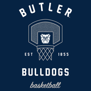 Butler University Bulldogs Basketball Net Short Sleeve T Shirt - Navy