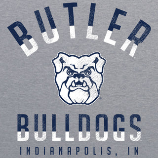 Butler University Bulldogs Division Arch Canvas Triblend Short Sleeve T Shirt - Athletic Grey