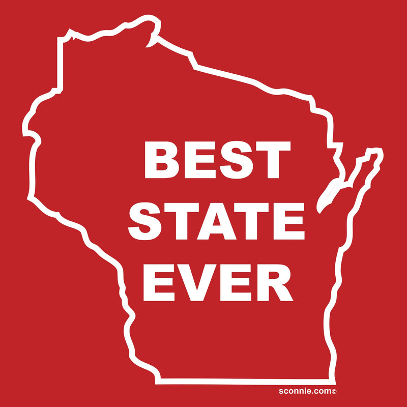 Wisconsin - Best State Ever T-shirt - Red