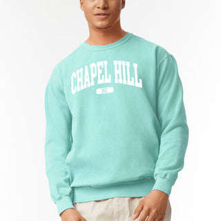 Chapel Hill Arch Comfort Colors Sweatshirt - Chalky Mint