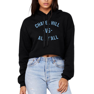 Chapel Hill Vs All Yall Crop Hoodie - Black