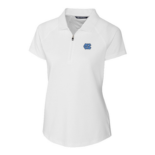 Cutter & Buck Women's UNC Tar Heels Forge Stretch Short Sleeve Polo White [CB]