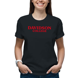 Davidson Wildcats Basic Block T Shirt - Black