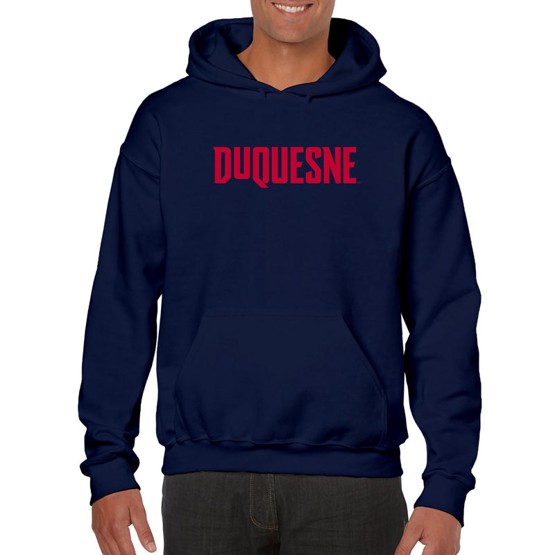 Duquesne Basic Block Hoodie - Navy