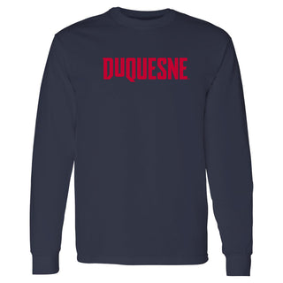 Duquesne Basic Block Long Sleeve - Navy