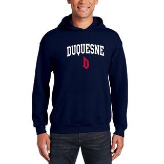 Duquesne Arch Logo Hoodie - Navy