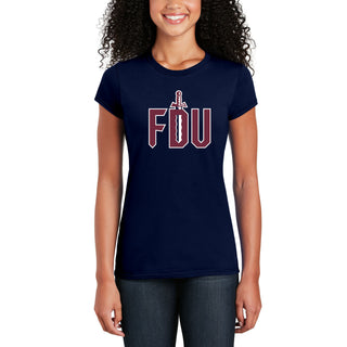 FDU Knights Primary Logo Women's T-Shirt - Navy