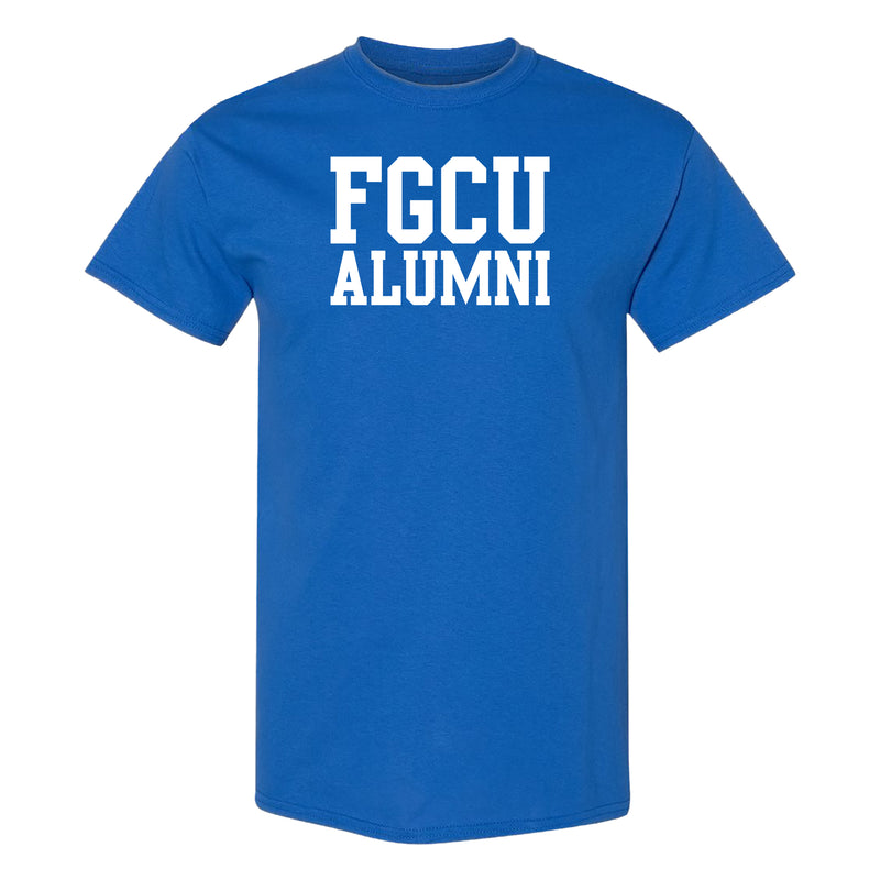 Florida Gulf Coast University Eagles Basic Block Alumni Short Sleeve T Shirt - Royal