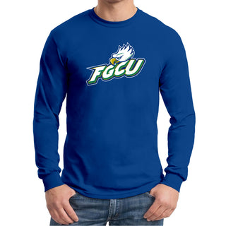 FGCU Florida Gulf Coast University Eagles Primary Logo Long Sleeve T Shirt - Royal