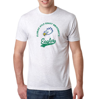 FGCU Retro Script NLA Triblend - Heather White