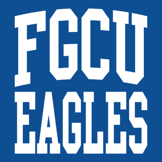 Florida Gulf Coast University Eagles Front Back Print Short Sleeve T Shirt - Royal