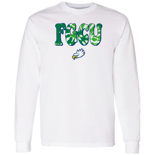 FGCU Tie Dye Type Long Sleeve - White