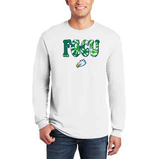 FGCU Tie Dye Type Long Sleeve - White