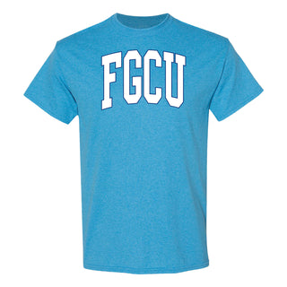 Florida Gulf Coast Eagles Mega Arch T-Shirt - Heather Sapphire