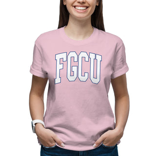 Florida Gulf Coast Eagles Mega Arch T-Shirt - Light Pink