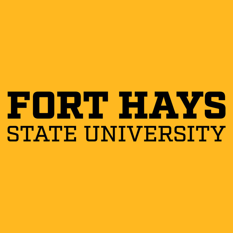 Fort Hays State Basic Block Long Sleeve - Gold