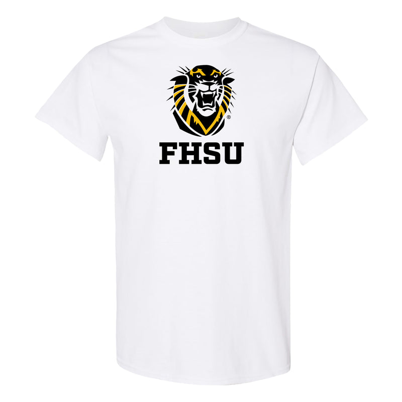 Fort Hays State Primary Logo T-Shirt - White