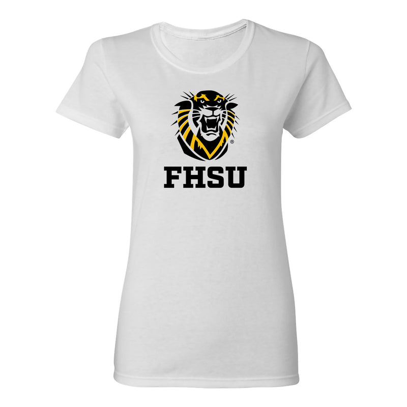 Fort Hays State Primary Logo Women's T-Shirt - White