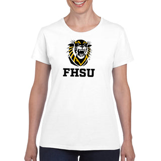 Fort Hays State Primary Logo Women's T-Shirt - White