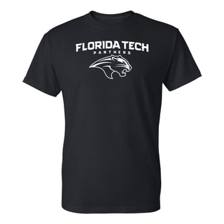 Florida Institute of Technology Panthers Arch Logo Short Sleeve T Shirt - Black