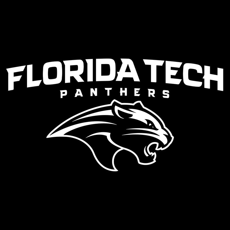 Florida Institute of Technology Panthers Arch Logo Long Sleeve T Shirt - Black