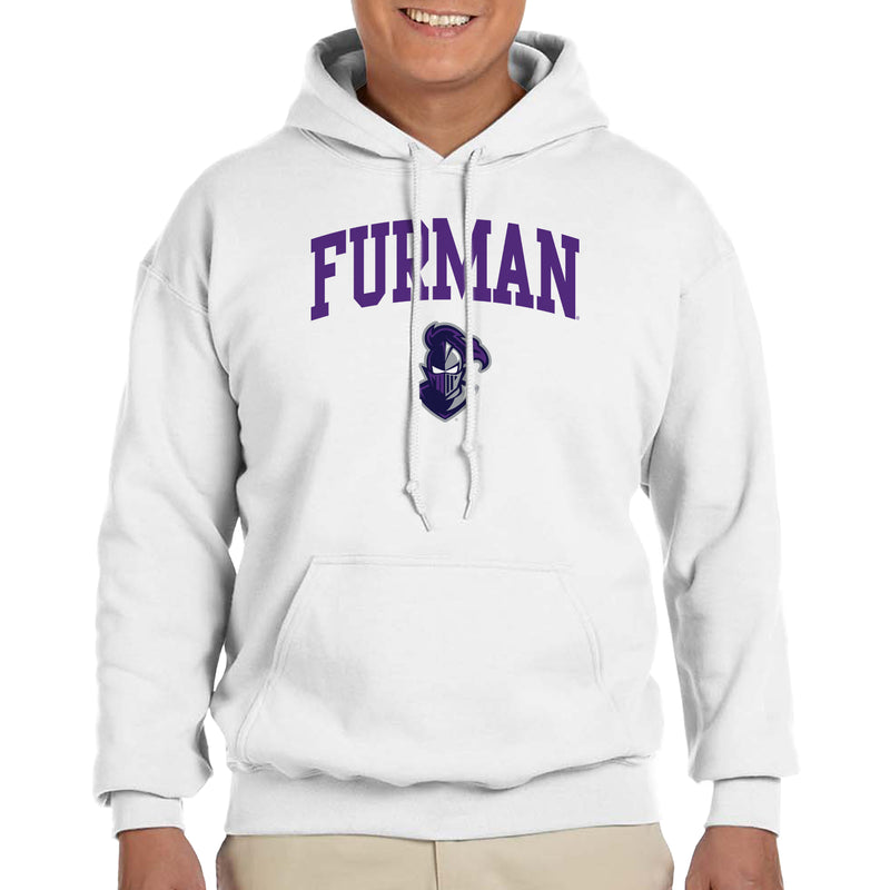 Furman University Paladins Arch Logo Hoodie - White