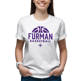 Furman University Paladins Basketball Hype T Shirt - White