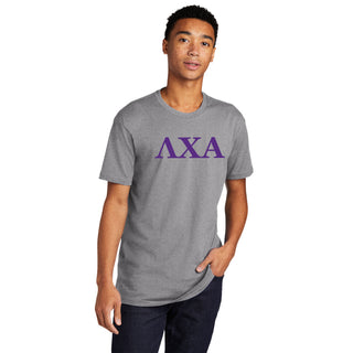 Lambda Chi Alpha Greek Letter Block NLA T-Shirt - Heather